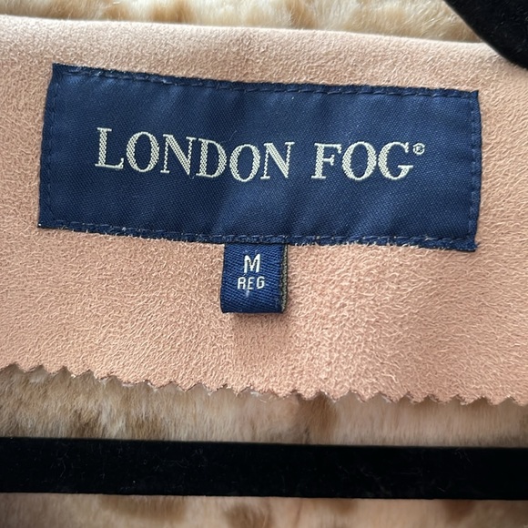 LONDON FOG FAUX SUEDE ANIMAL PRINT COAT - Picture 7 of 8